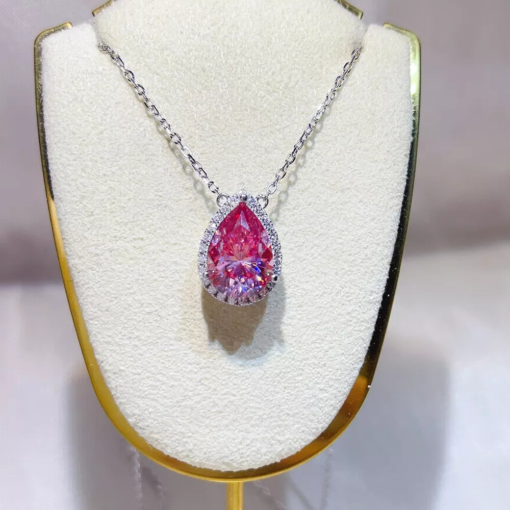 Sterling Silver Moissanite Pendant Necklace