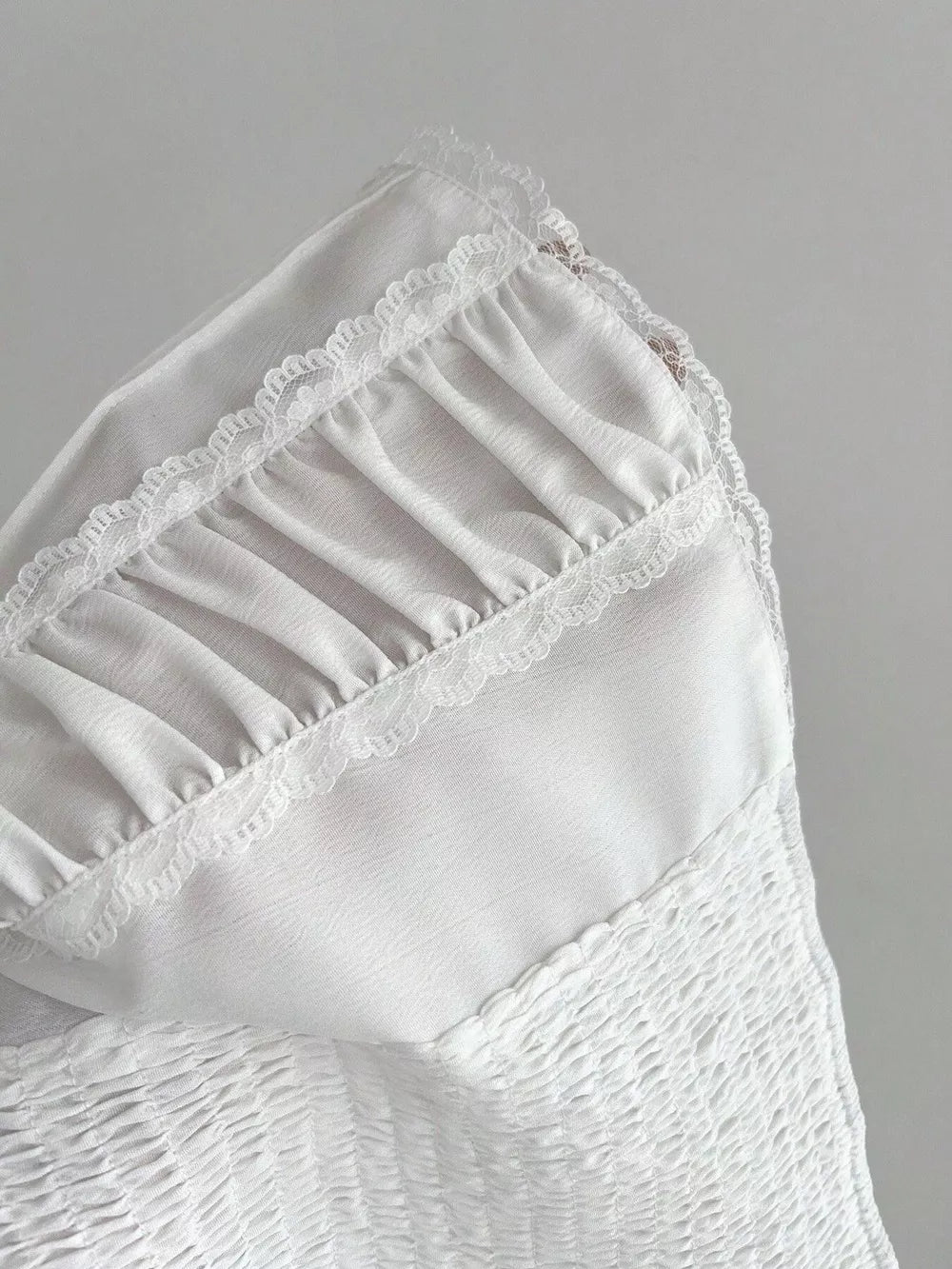 Smocked Lace Detail Cami option 3