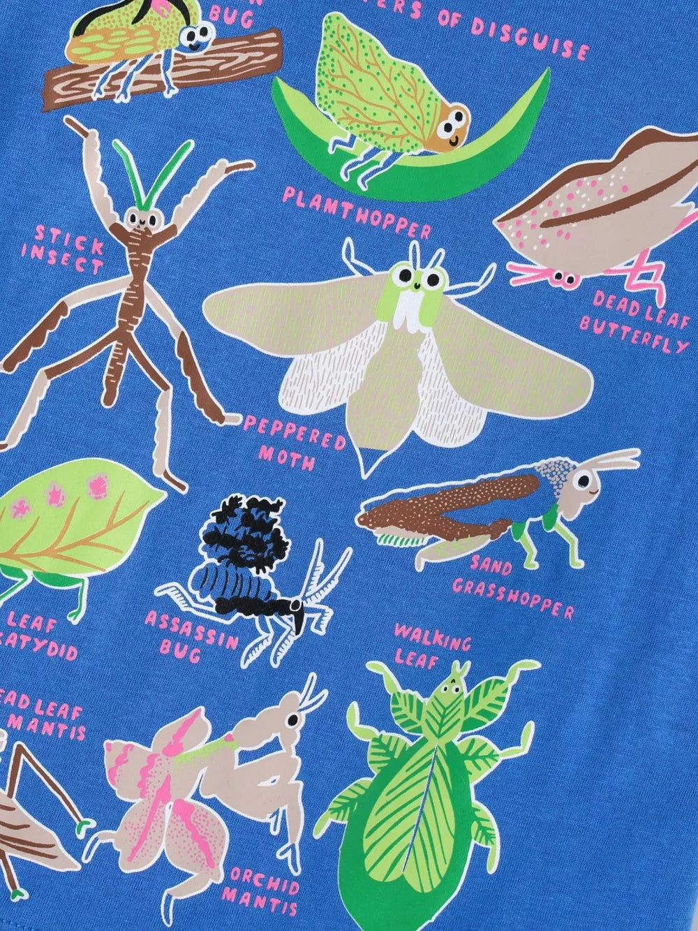 Children's Insect Print Round Neck Tee option 4