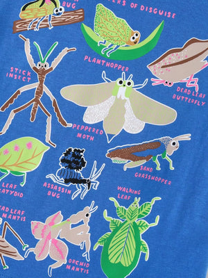 Children's Insect Print Round Neck Tee option 4