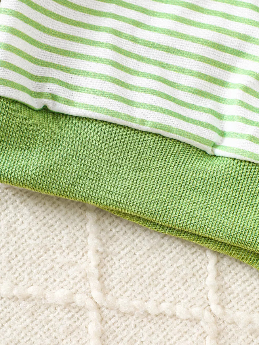 Children's Golf Cart Striped Top And Pants Set option 5
