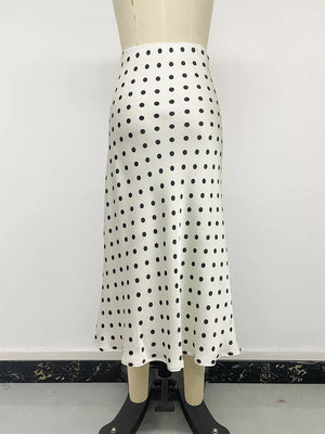 Polka Dot Midi Skirt option 10