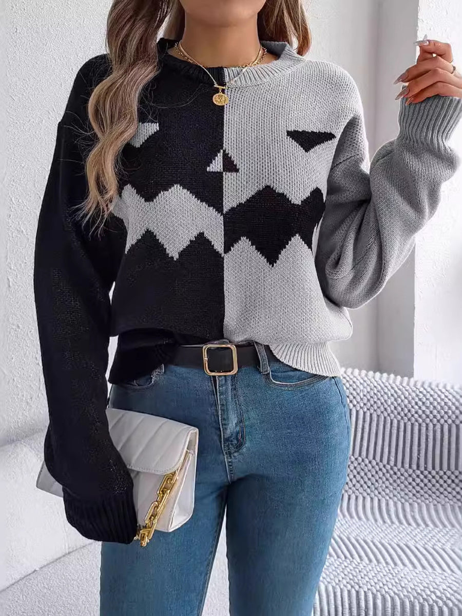 pullover sweater featuring graphic in Camel with 100% acrylic Care instructions: Machine wash cold texture