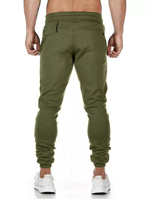 Men's Drawstring Slim Fit Joggers in Dark Navy