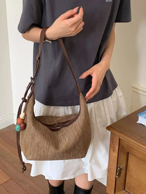 Sky Blue relaxed handbag with not applicable