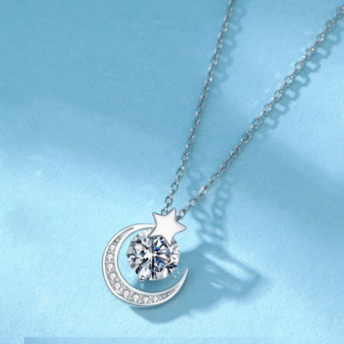 925 sterling silver,Zircon Care instructions: Avoid wearing during exercise, as necklace in clear with straight silhouette