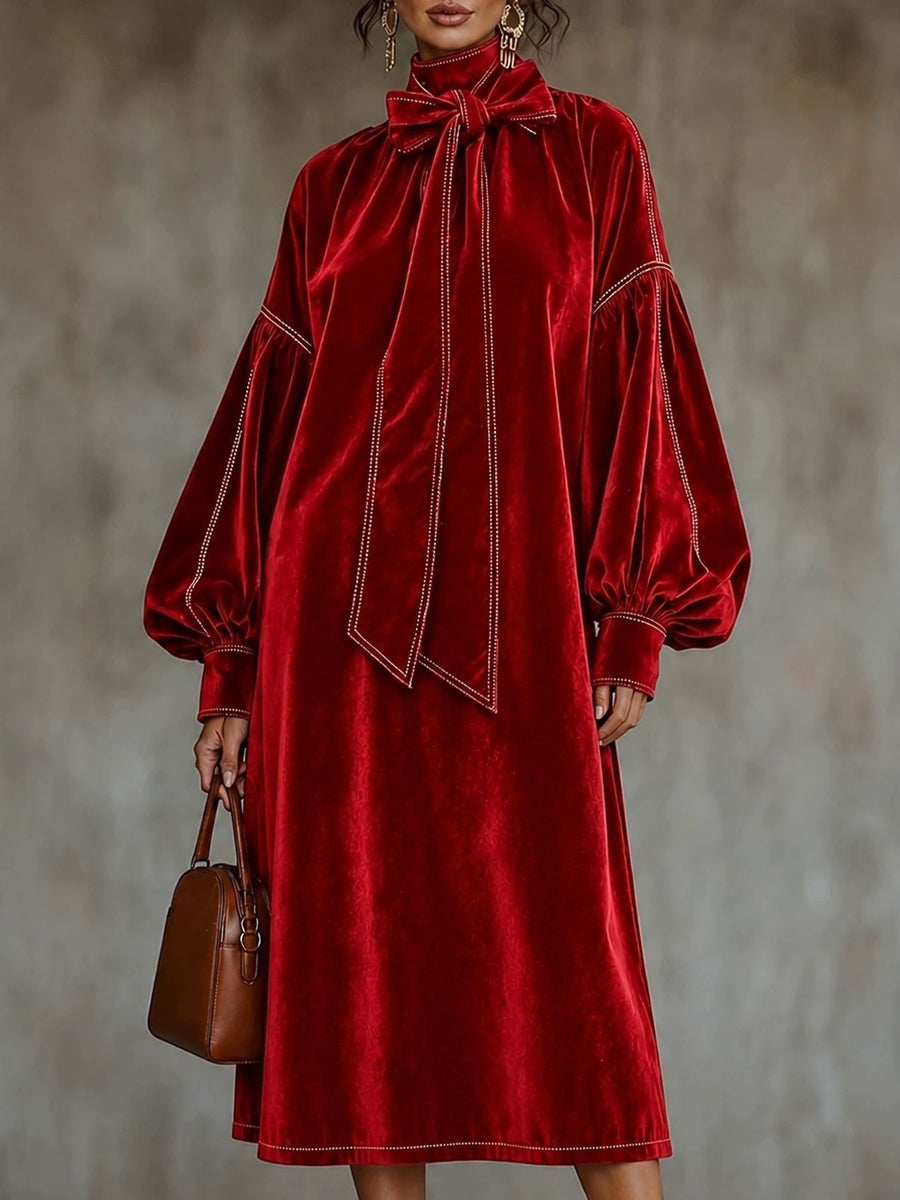 Black midi dress with midi and pullover