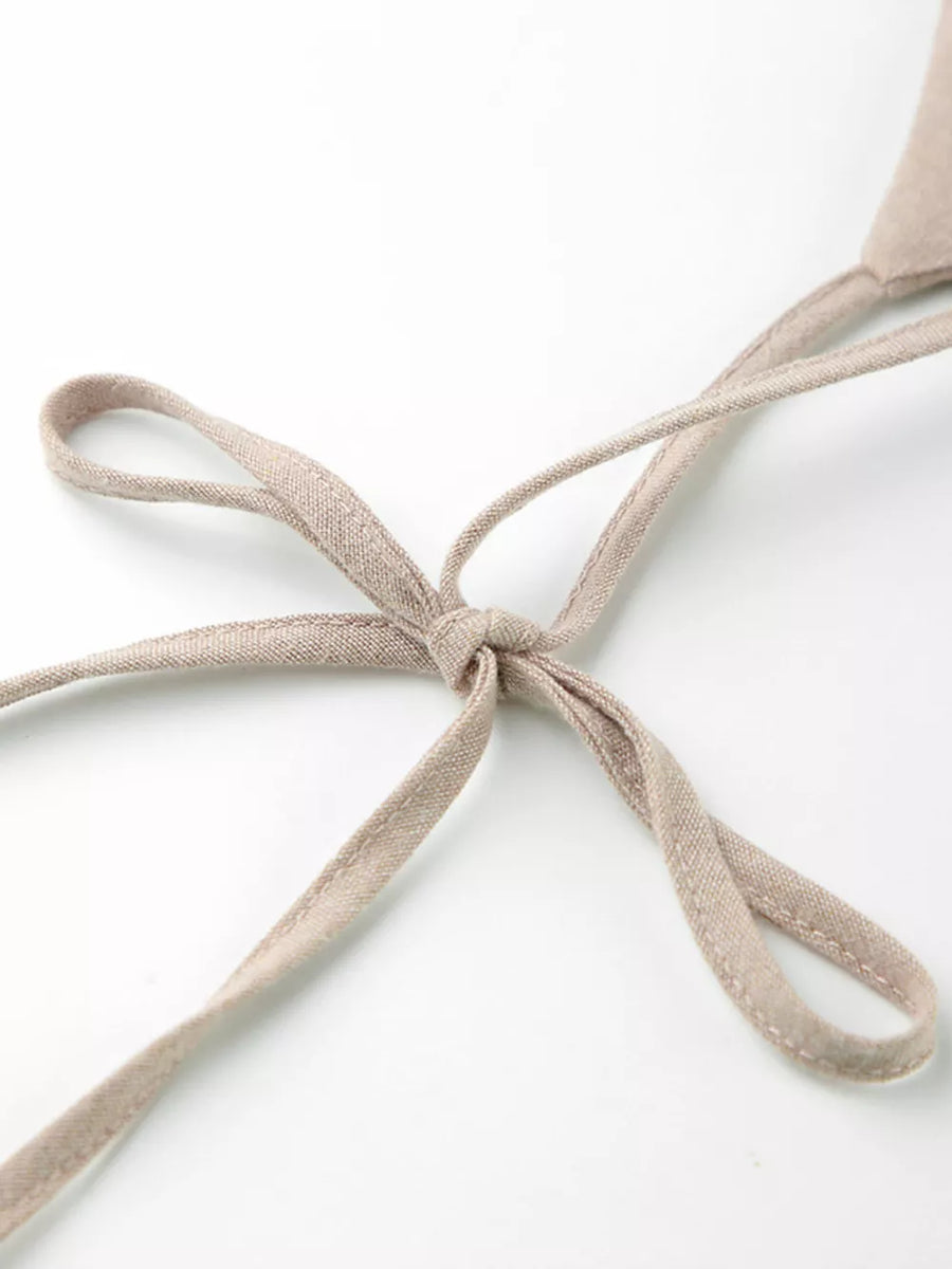 light beige mini dress