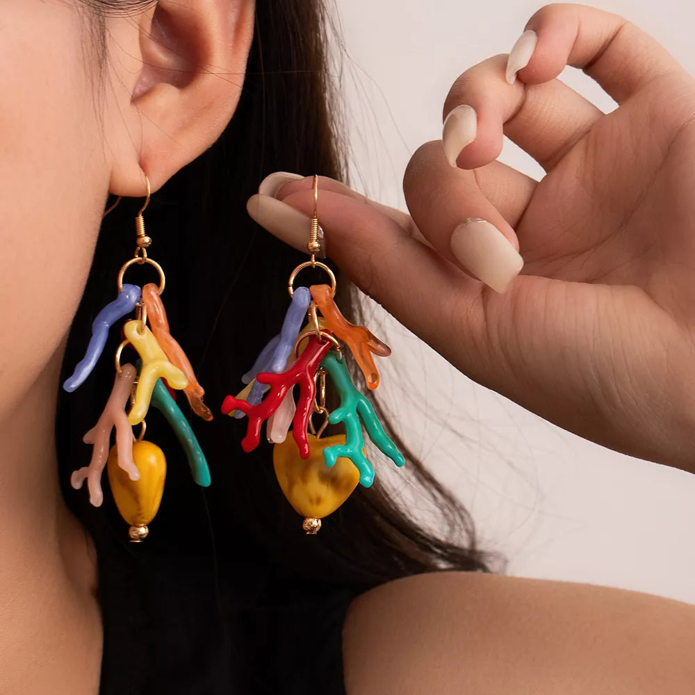 ACCESSORIES in yellow featuring multi-colored and dangle fit