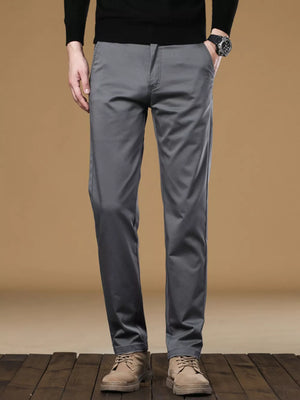 Khaki with Men's Stretch Fit Casual Pants