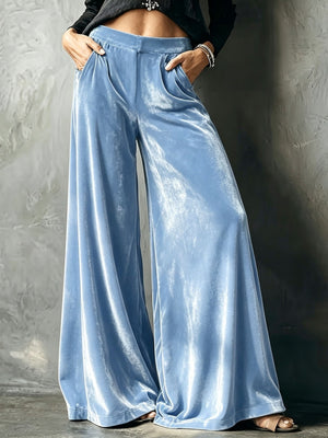 dusty rose wide-leg pants