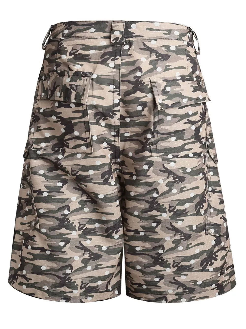 Men S Camouflage Cargo Capris in Green Camouflage