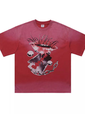 Men's Graphic Short Sleeve T-shirt in White
