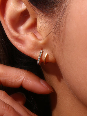 earrings in gold