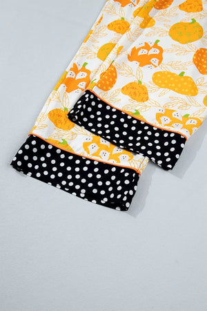 pajama set in Sherbet with collared and short sleeve