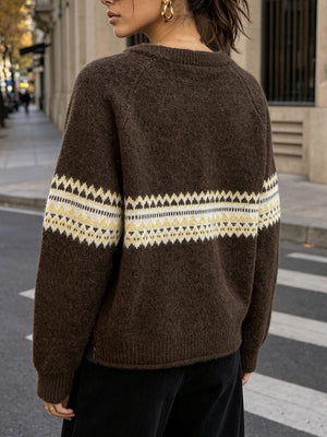 light gray cardigan