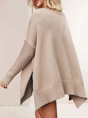 100% polyester Care instructions: Machine wash cold v-neck sweater in Yellowish Green with relaxed silhouette