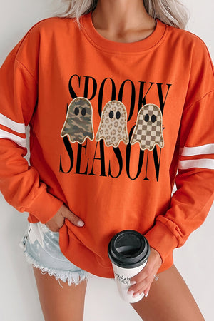 65% polyester, 35% cotton Care instructions: Machine wash cold sweatshirt in black with relaxed silhouette