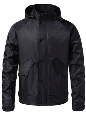 95%polyester,5%spandex Care instructions: Machine wash cold windbreaker in Black with regular silhouette