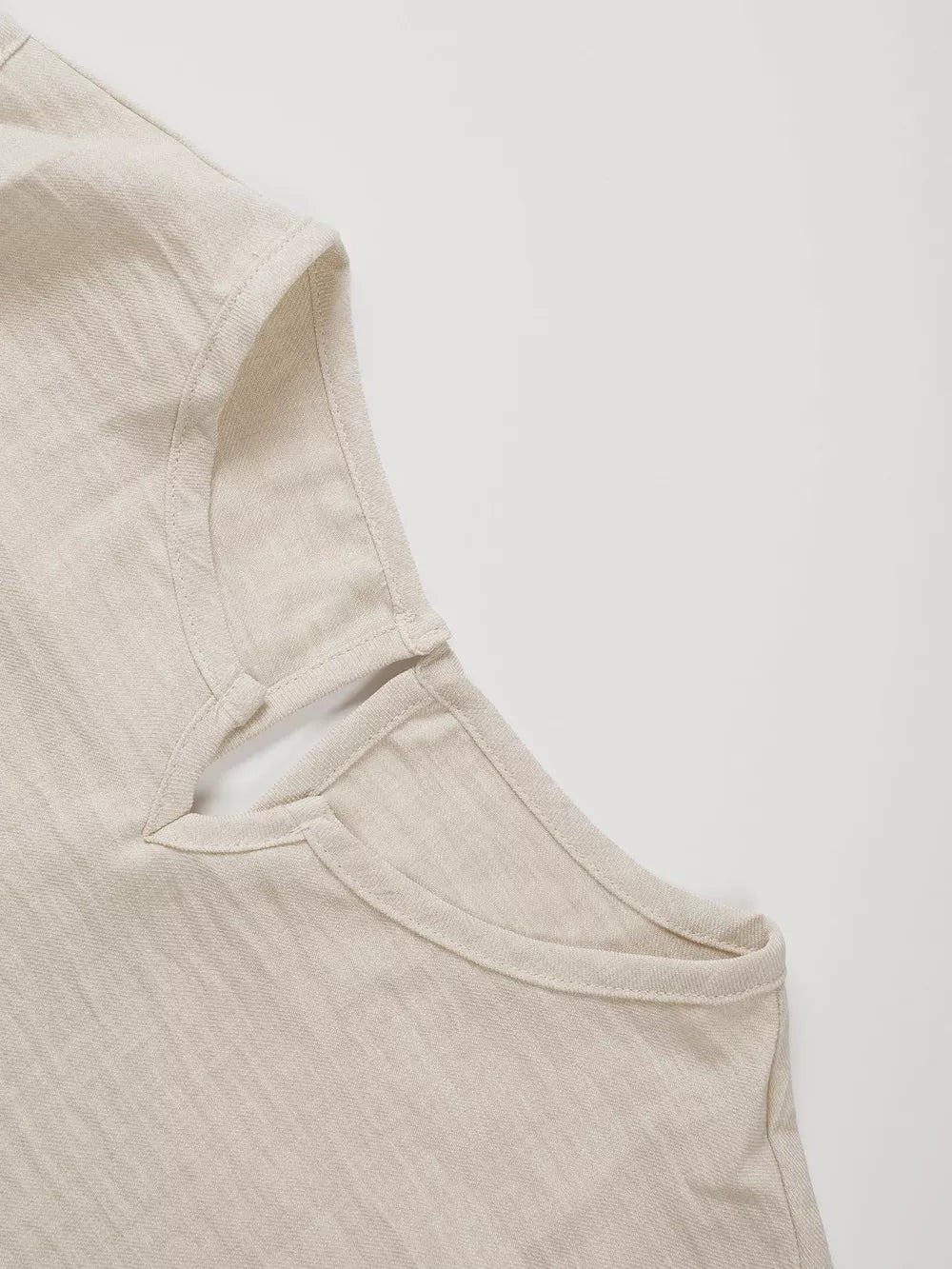 V-notch Sleeveless Top And Short Set