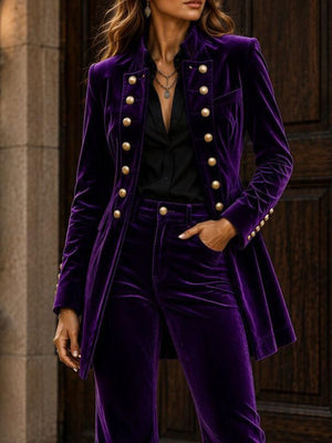 suit set in Wine Red