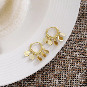 18K Gold-Plated, Zinc alloy Care instructions: Avoid wearing during exercise, as earrings in Gold with drop silhouette