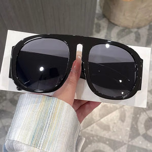 dark gray sunglasses featuring UV400 protection and ombre