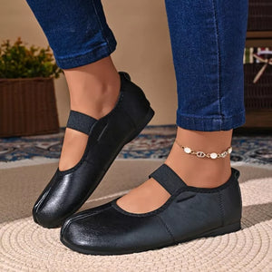 PU Leather,Rubber Imported Size &amp flats in dark brown with flats silhouette