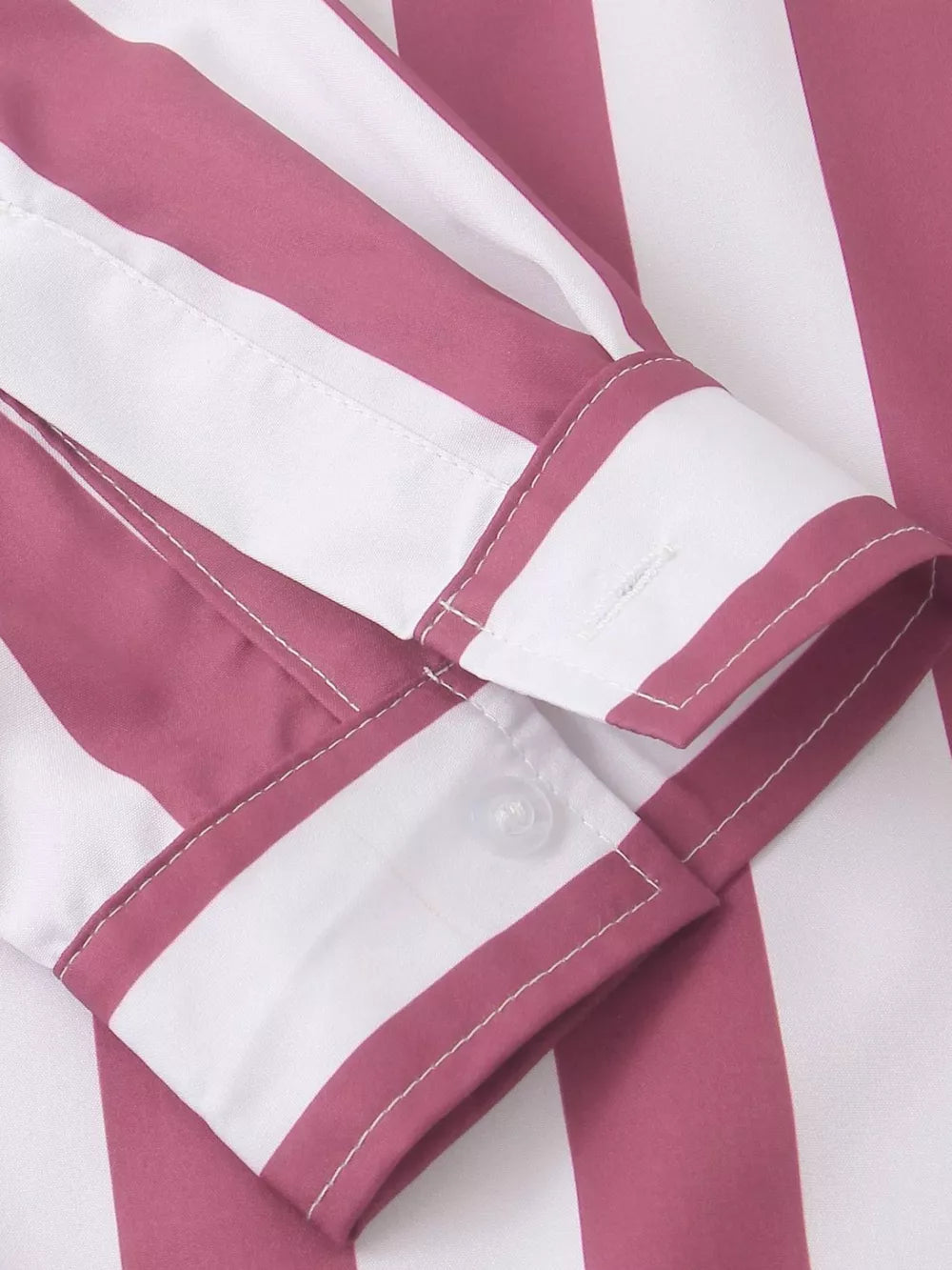 Men's Button Up Long Sleeve Shirt in Pink