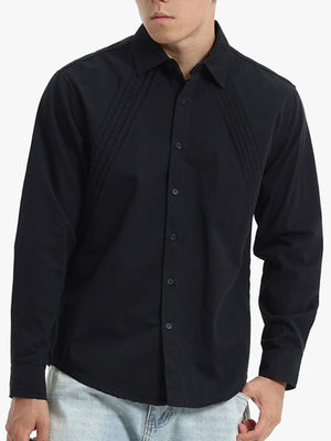 classic button-down shirt in beige with collared