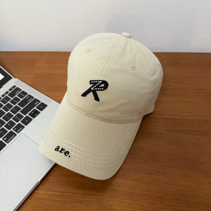 Sky Blue Letter Embroidered Baseball Cap
