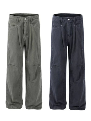 Green with Men's Full Size Loose Fit Sweatpants
