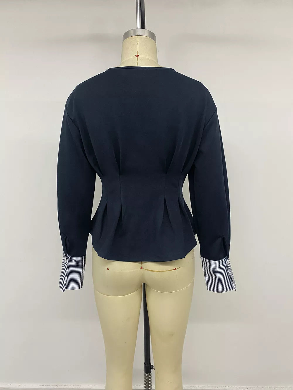 navy blue peplum top