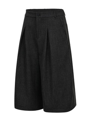 capri pants in Khaki with high-waisted and capri