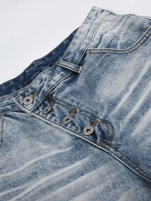 capris in light blue with high-waisted and capri