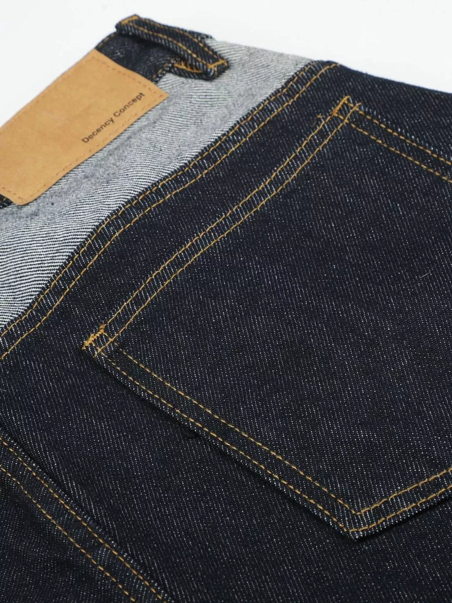 Men's Button Fly Denim Capris option 4