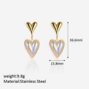 earrings in gold
