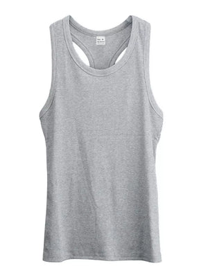 Men's Full Size Round Neck Tank in Bright Red