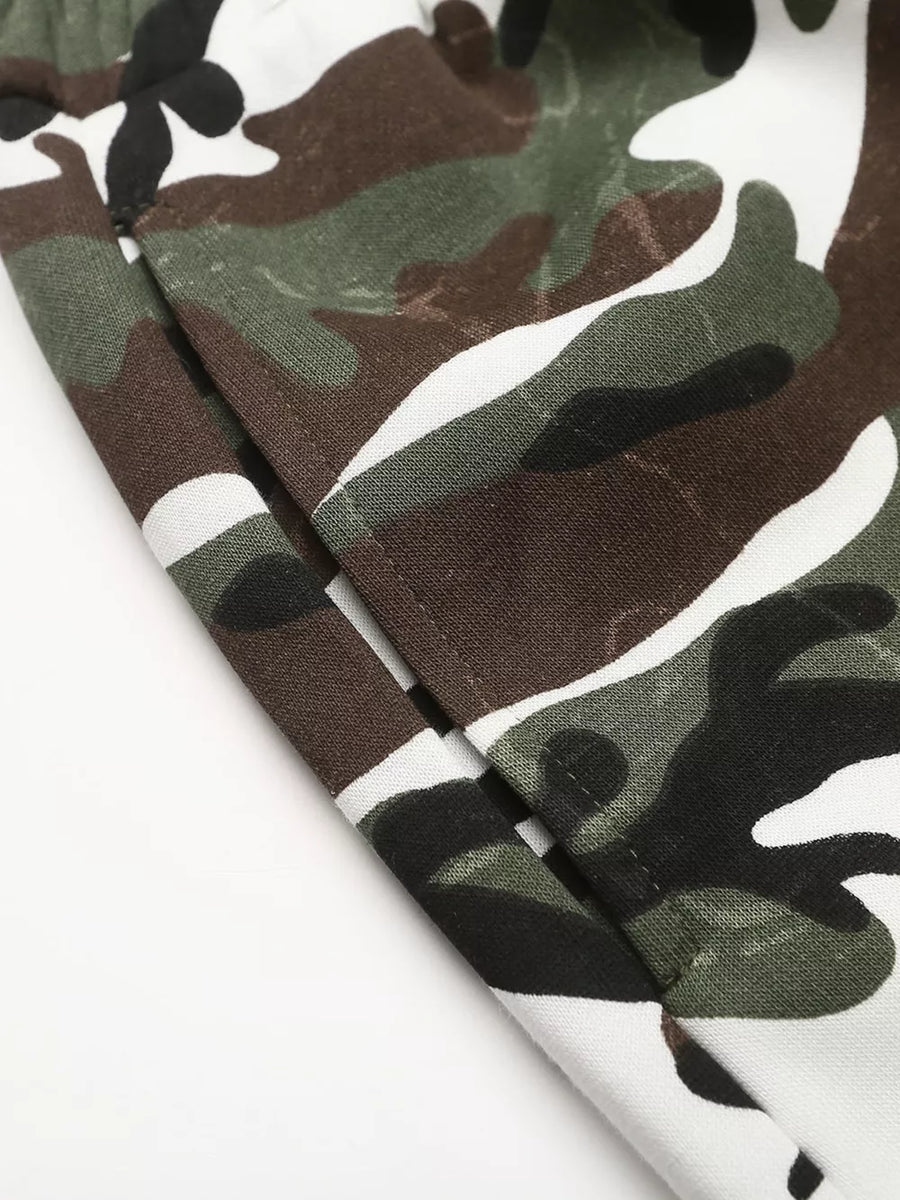 Men's Camouflage Print Capris option 7