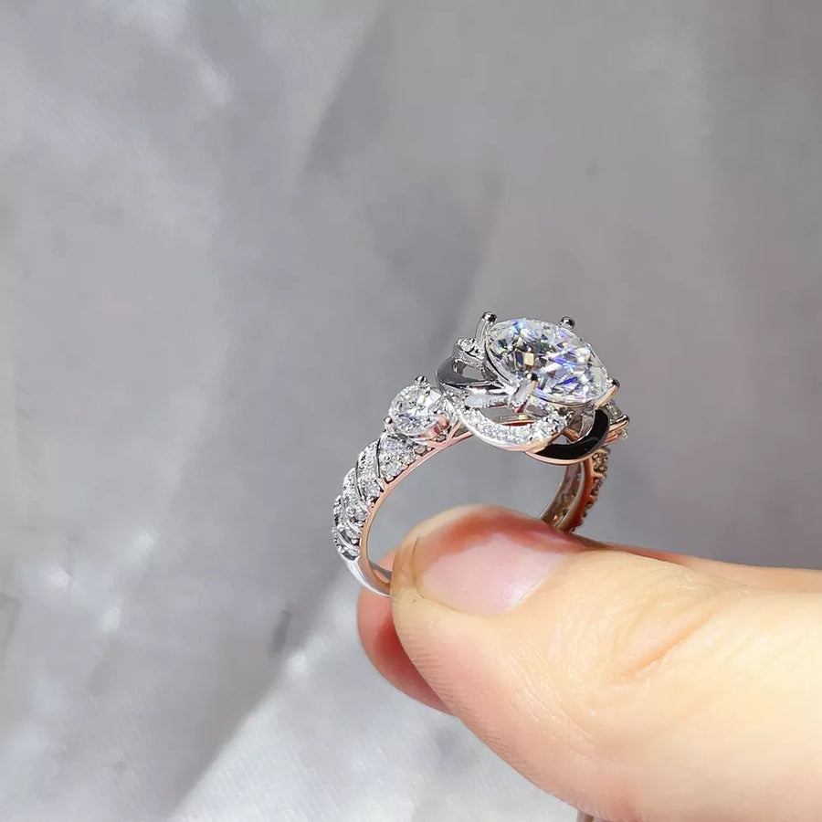 Silver with 3 Carat 925 Sterling Silver Ring