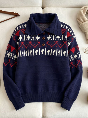light blue regular polo sweater with collared