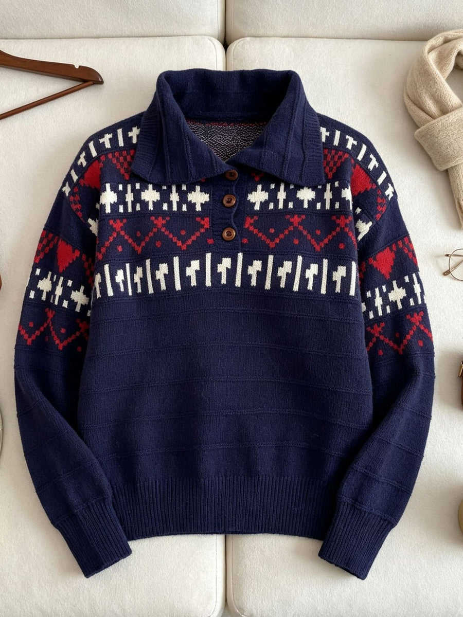 light blue regular polo sweater with collared