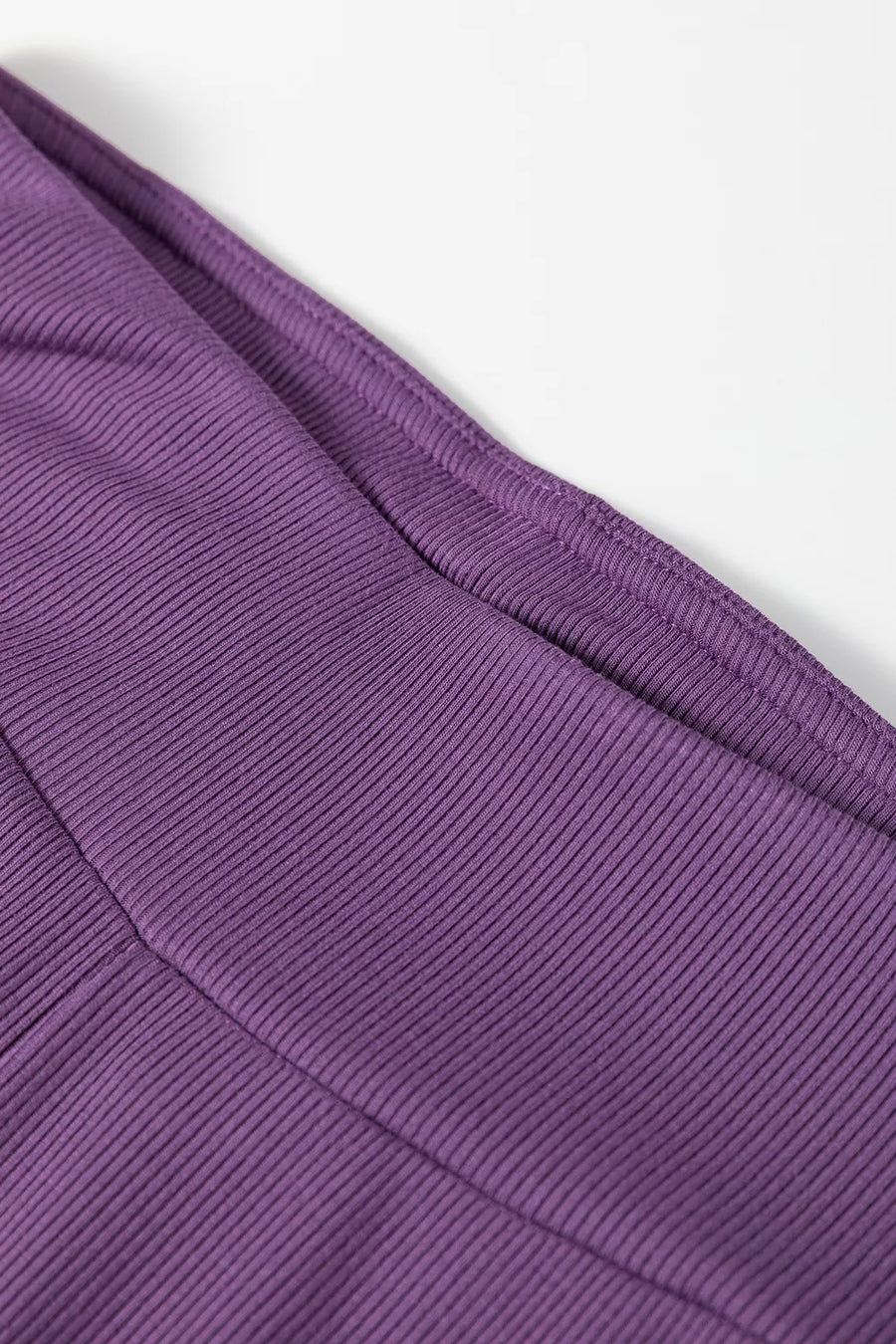 deep purple relaxed lounge set with crew neck