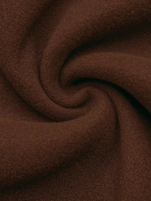 Single-breasted Raglan Sleeve Jacket in dark brown with buttoned
