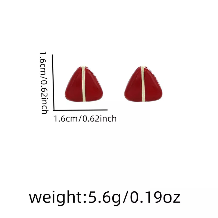 Red earrings