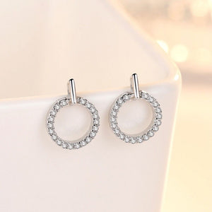 925 sterling silver,Rhinestone Care instructions: Avoid wearing during exercise, earrings in Silver with straight silhouette