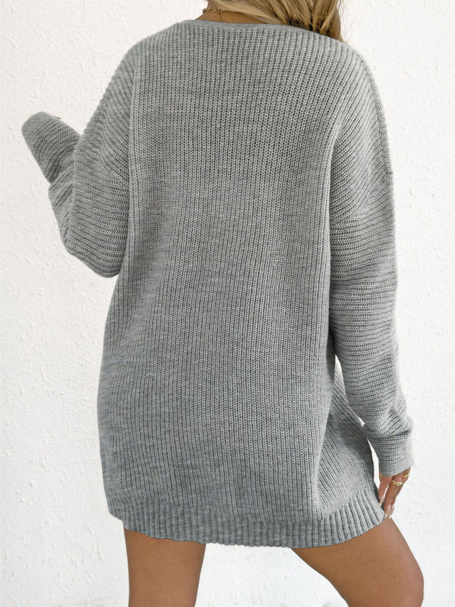 sweater dress in Apricot Color