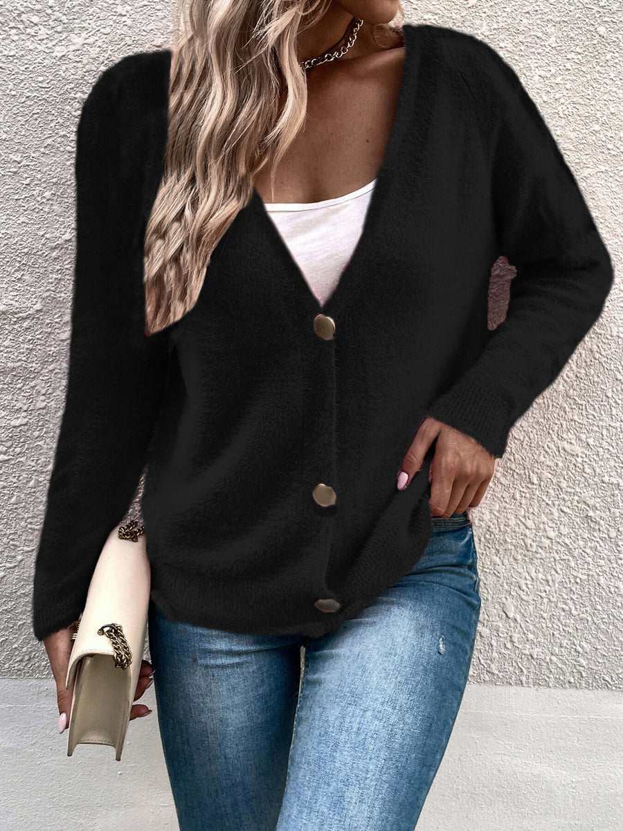 cardigan in Pink with buttoned and cropped