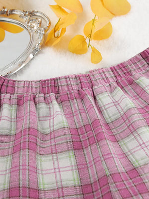 classic pajama set in Dusty Pink with collared
