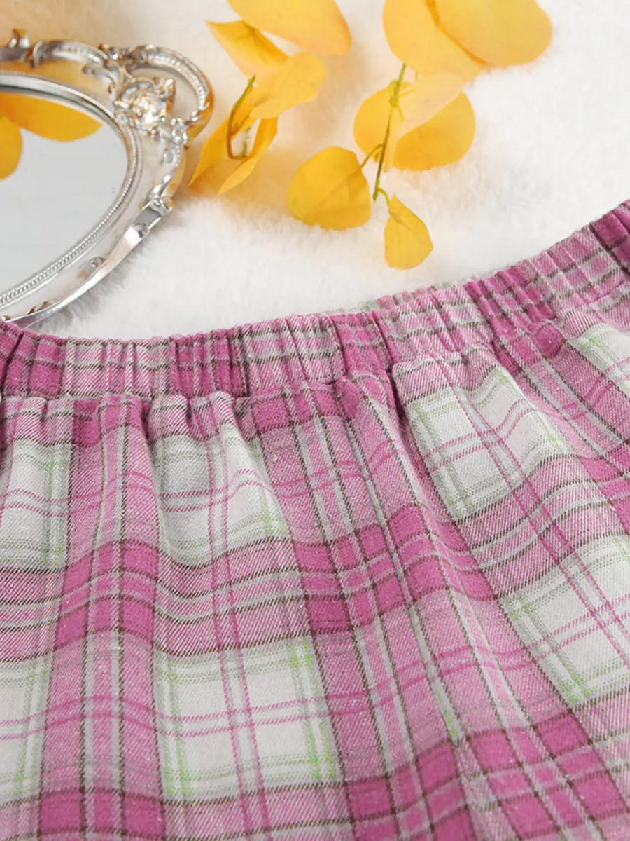 classic pajama set in Dusty Pink with collared